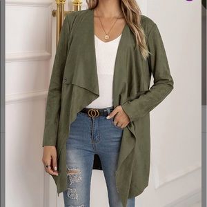 Suvimuga Drape Front Cardigan